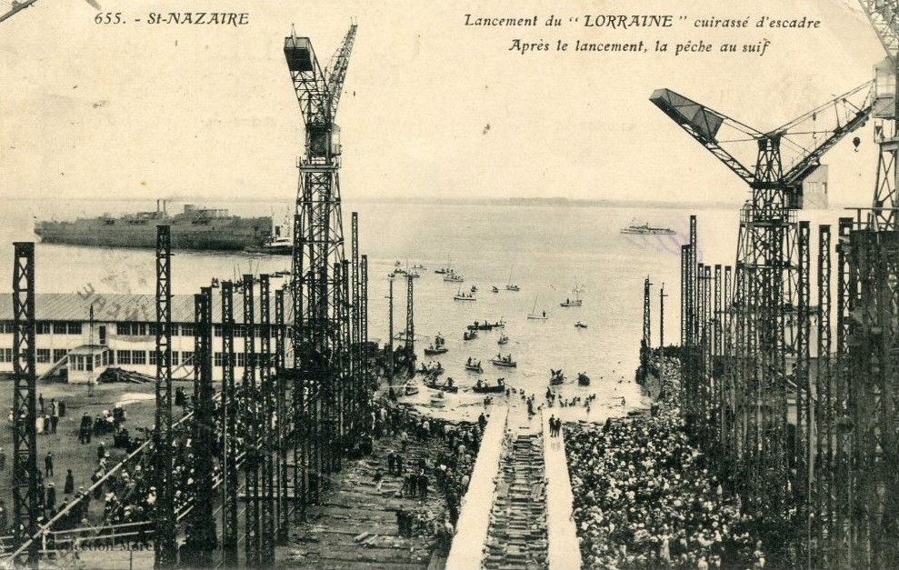Saint-Nazaire - Lancement du Lorraine - Loire-Atlantique