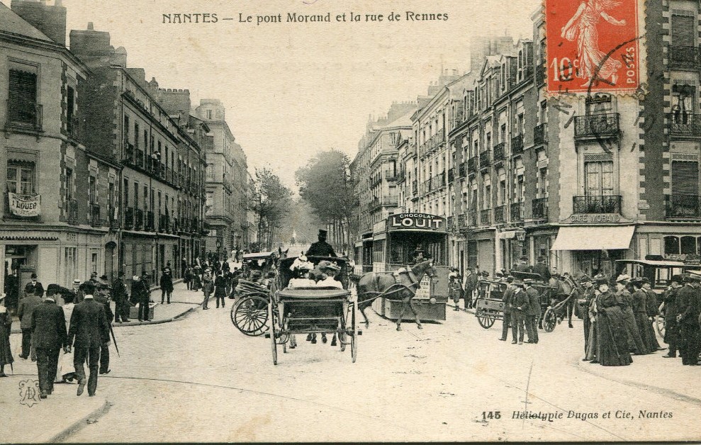 Nantes - Le Pont Morand et la rue de Rennes - Loire-Atlantique