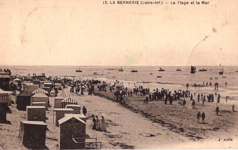 La Bernerie - 1923 - La Plage et la Mer  - Loire-Atlantique