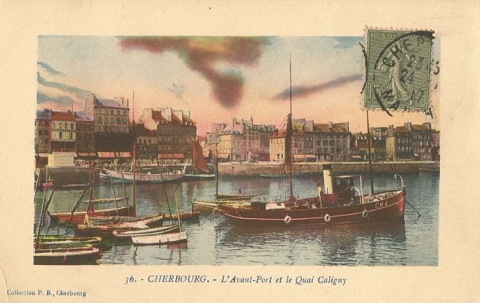 Cherbourg - Avant-Port et Quai Caligny - Manche (50) - Normandie