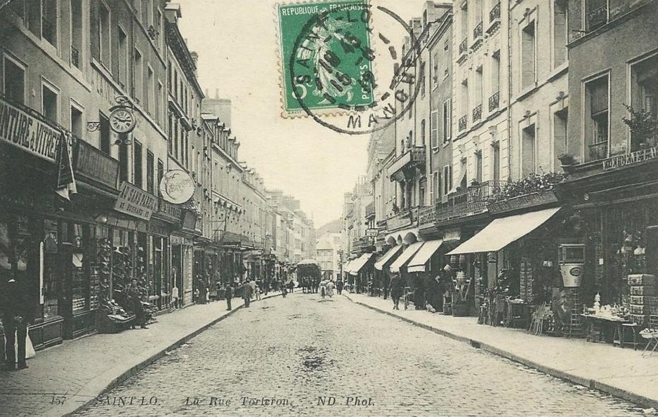 Saint-Lô - La rue Torteron - vers 1912  - Manche (50) - Normandie
