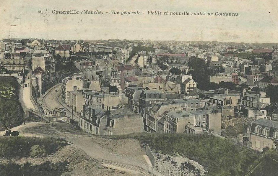 GRANVILLE - Vue Générale - Vieille et Nouvelle Route de Coutances - Manche (50) - Normandie