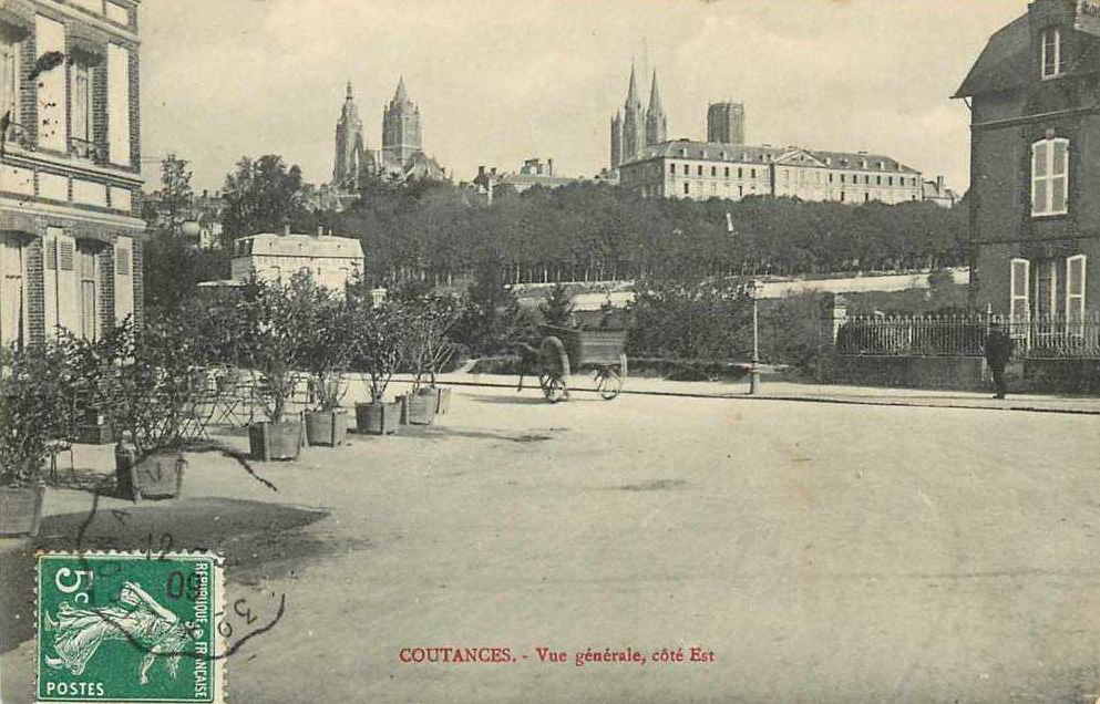 Coutances -Vue Générale côté Est - Manche (50) - Normandie