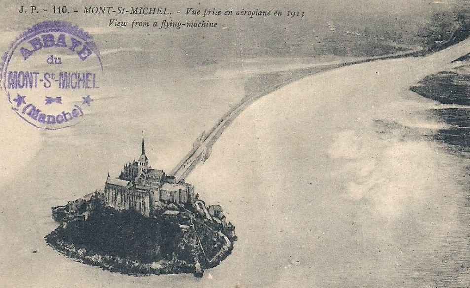 MONT SAINT-MICHEL - Vue prise en aéroplane en 1913 - - Manche (50) - Normandie