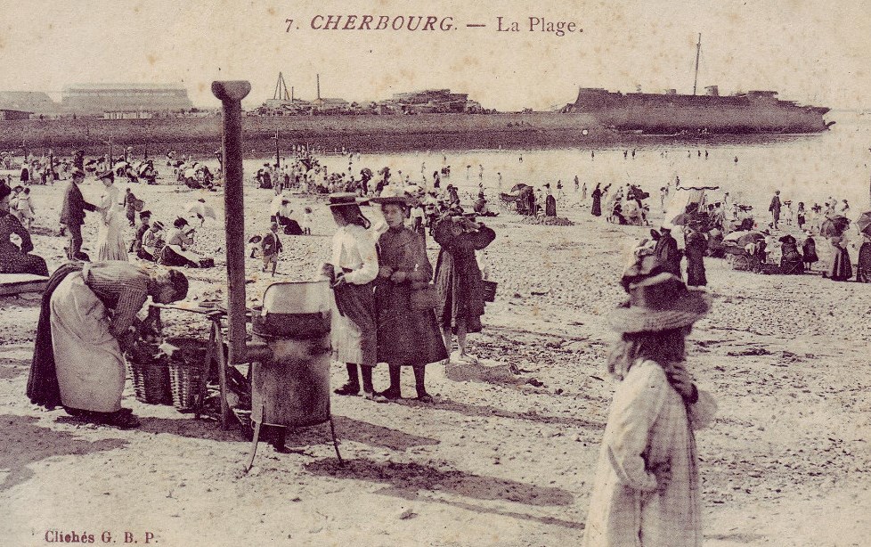 Cherbourg - La plage  - Manche (50) - Normandie