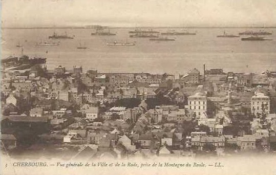 Cherbourg - Vue Générale de la Ville et de la Rade, prise de la Montagne du Roule  - Manche (50) - N