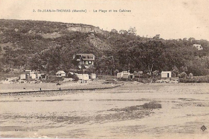 Saint-Jean-le-Thomas - La Plage et les Cabines  - Manche (50) - Normandie