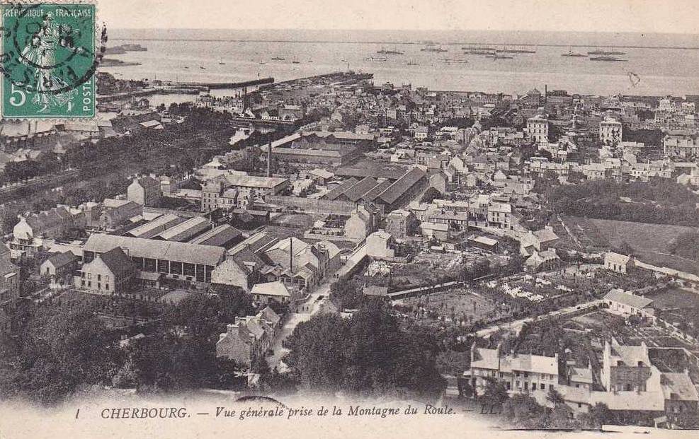 Cherbourg - Vue Générale prise de la Montagne du Roule - Manche (50) - Normandie