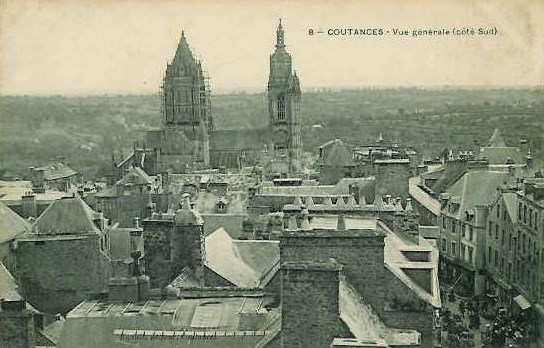 Coutances - Vue Générale ( Côté Sud) - Manche (50) - Normandie