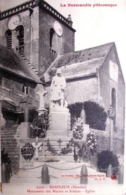 Barfleur - Monument des marins et soldats - Église - Manche (50) - Normandie