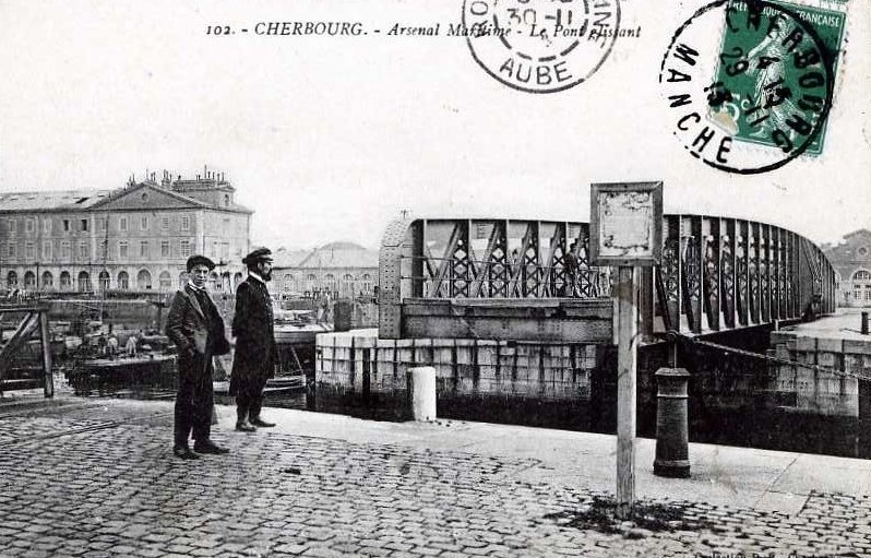 Cherbourg - Arsenal Maritime - Le Pont Glissant - Manche (50) - Normandie
