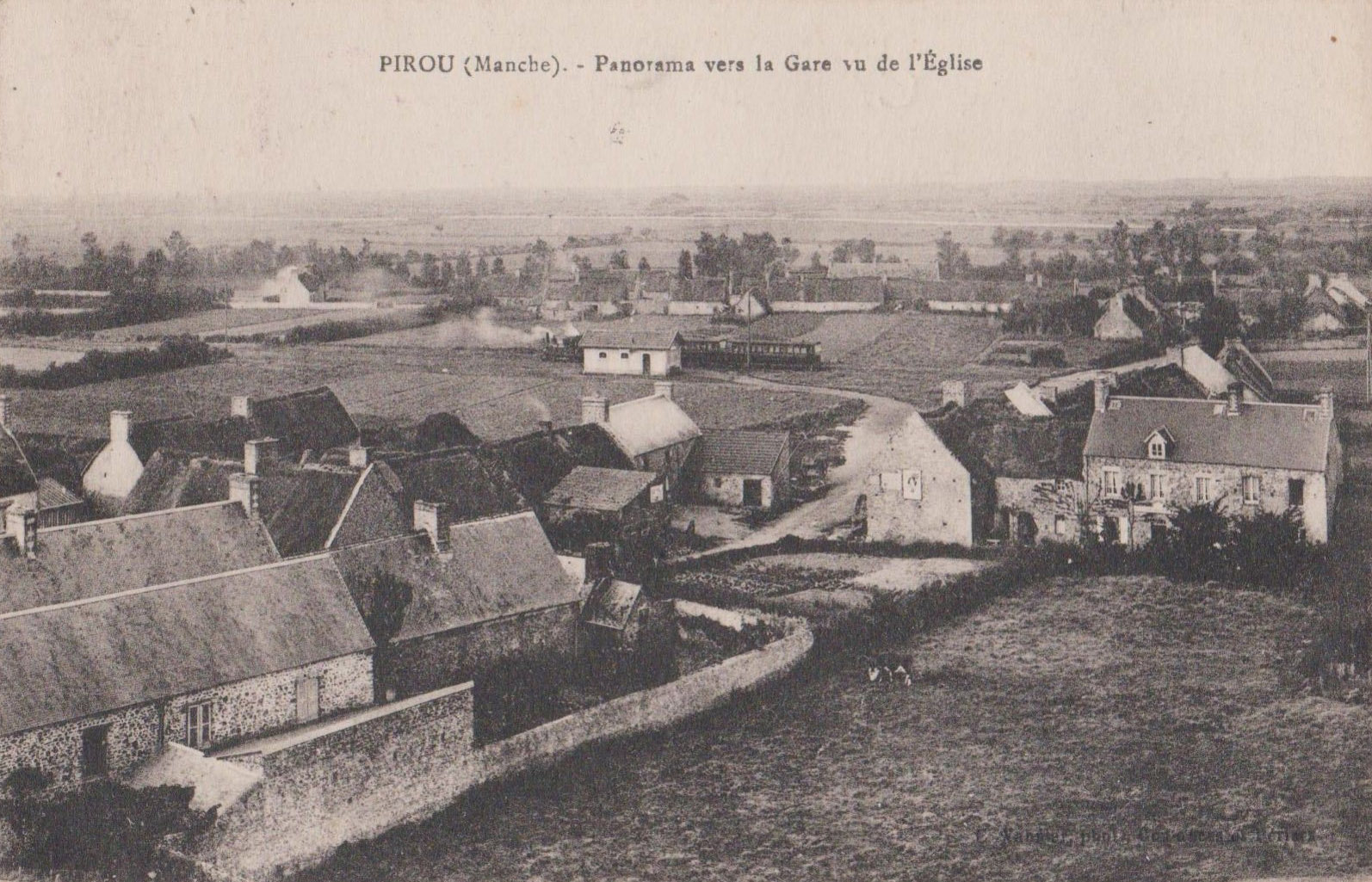 Pirou - Panorama vers le Gare vu de l