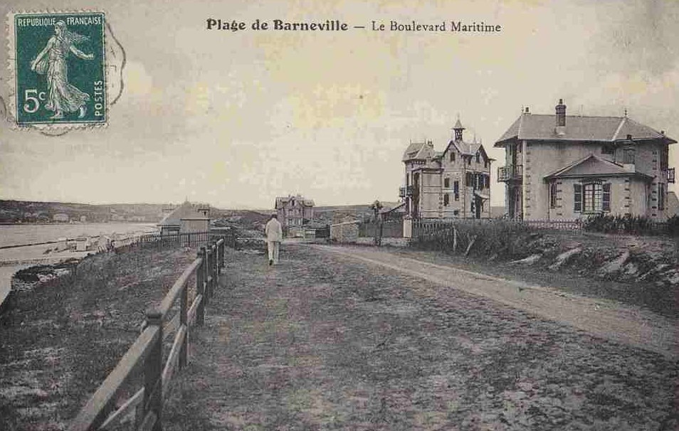 BARNEVILLE-PLAGE - Le Boulevard Maritime  - Manche (50) - Normandie