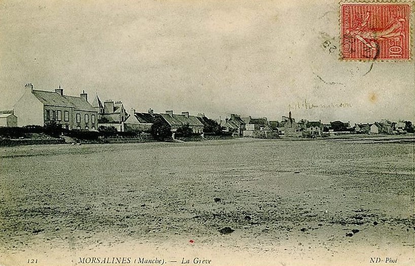 MORSALINES - La grève  - Manche (50) - Normandie
