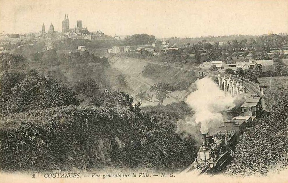 Coutances - Vue Générale sur la Ville - Manche (50) - Normandie
