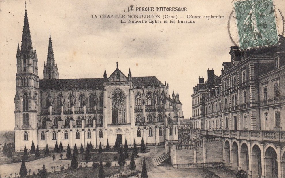 La Chapelle-Montligeon - Lieu de Culte Oeuvre Expiatoire - La Nouvelle Église et les Bureaux - 61 - 
