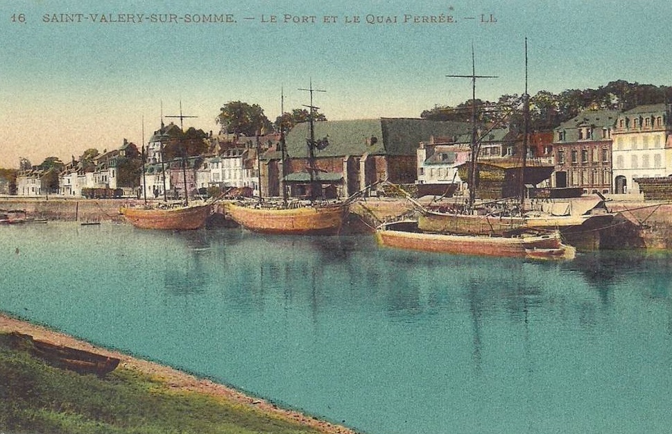 SAINT-VAL�RY-SUR-SOMME : le Port et le quai Perr�e