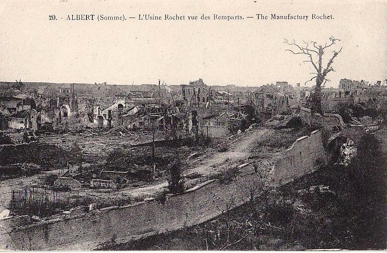 ALBERT : L'Usine Rochet vue des Remparts