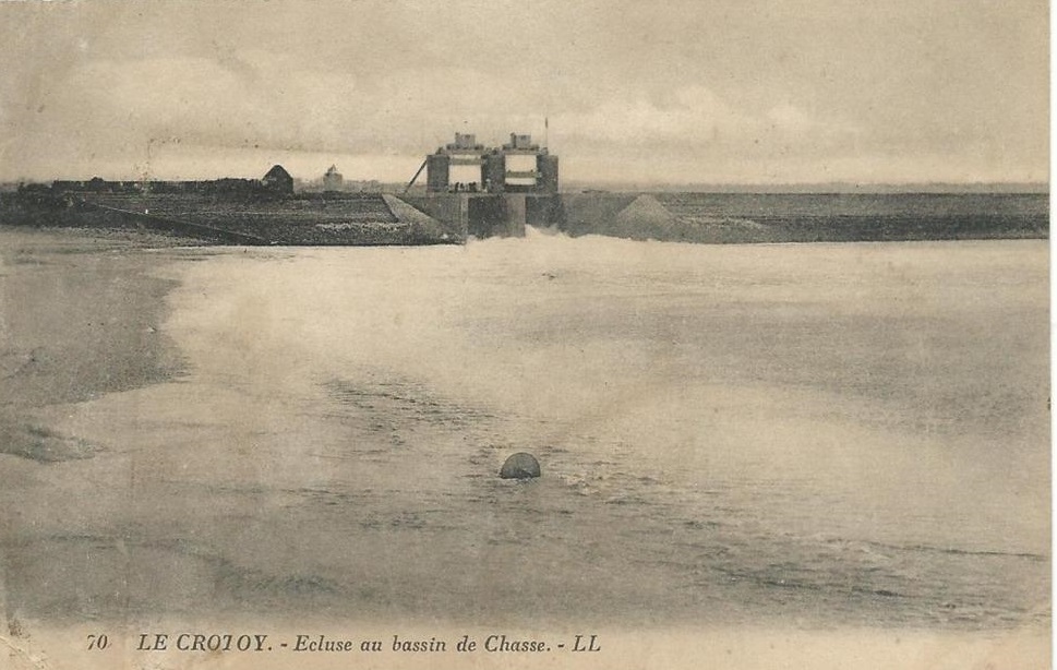 LE CROTOY : Ecluse au Bassin de Chasse