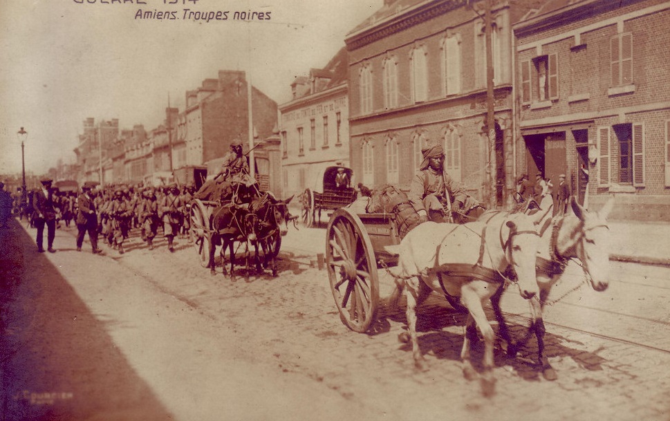 AMIENS : Guerre 1914. Troupes noires 