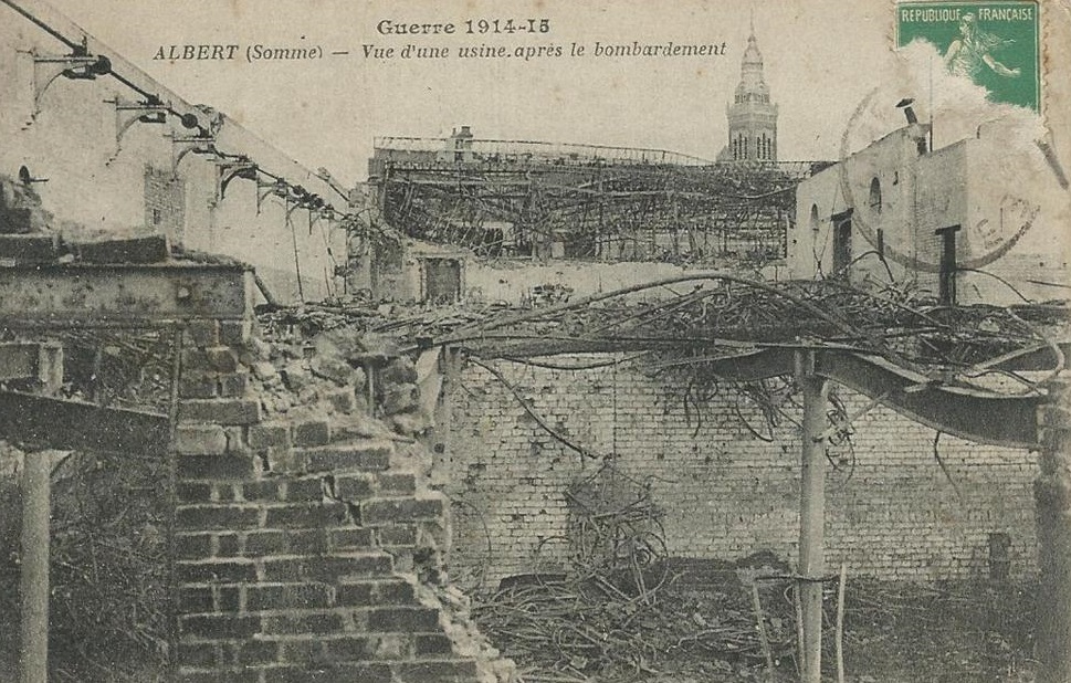 ALBERT : Usine Bombardee (Guerre 14-18)