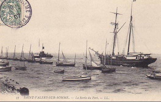 SAINT-VAL�RY-SUR-SOMME :  La Sortie du Port