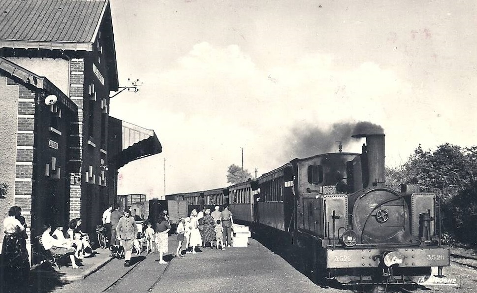 LE CROTOY : La Gare - Arriv�e du Tortillard