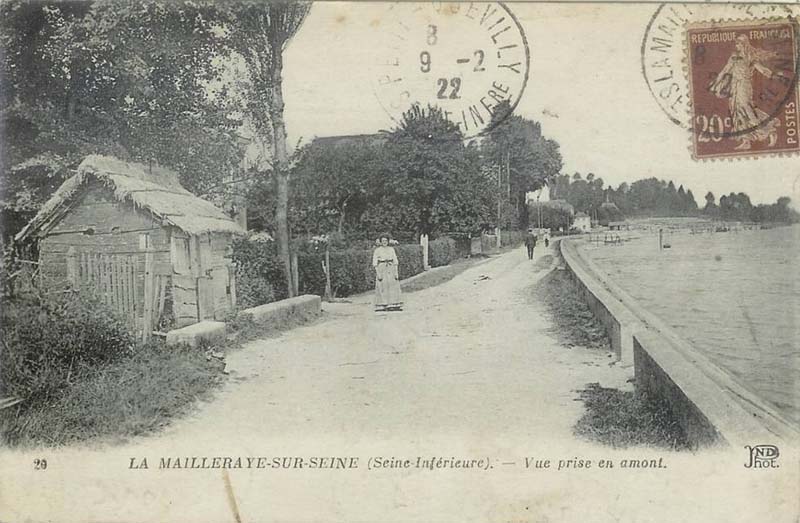 Vue prise en Amont<br>(La Mailleraye-sur-Seine)