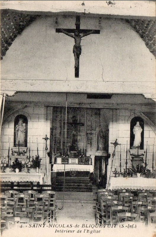 Intérieur de l'Eglise - (Saint-Nicolas-de-Bliquetuit)
