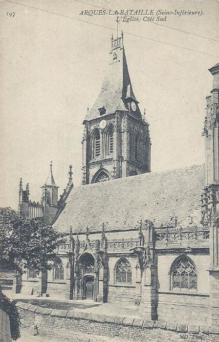 Arques La Bataille Autrefois L Eglise Cote Sud