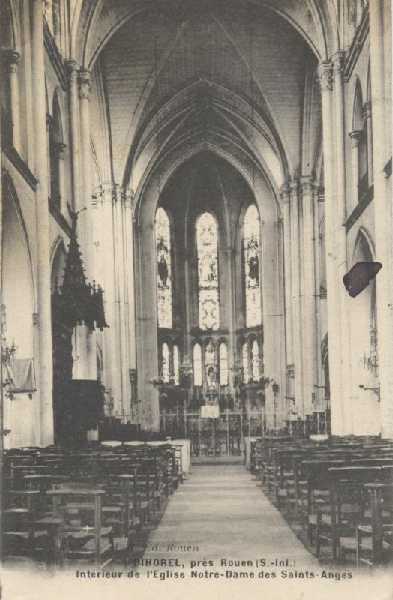 Intrieur de l'glise Notre-Dame des Saints-Anges