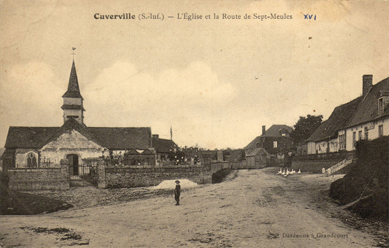 L'Église et la route de Sept-Meules