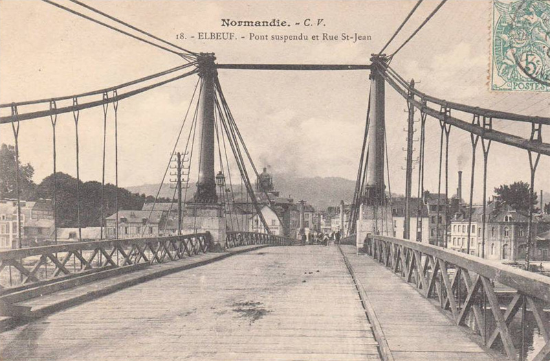 Pont Suspendu et Rue Saint-Jean