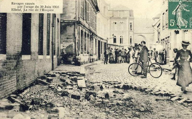 Rue de l'Hospice - La Crue de la Seine