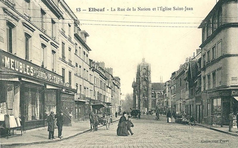 La Rue de la Nation et l'�glise Saint-Jean