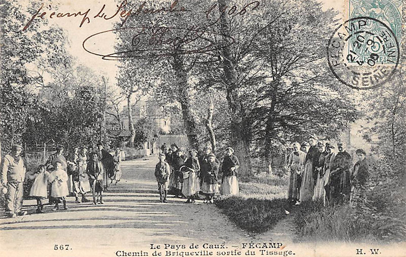 Chemin de Briqueville - Sortie du Tissage