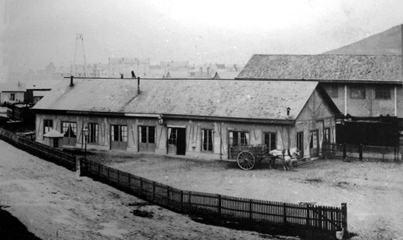 La gare en 1860