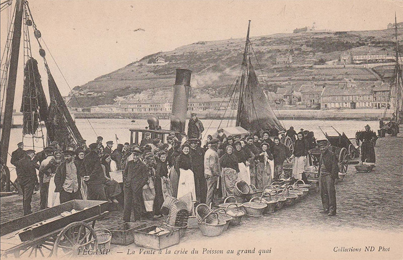 La Vente  la Crie du Poisson au Grand Quai.