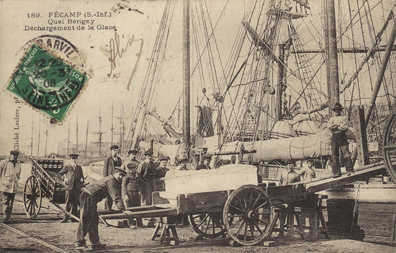 Quai B�rigny - D�chargement de la Glace