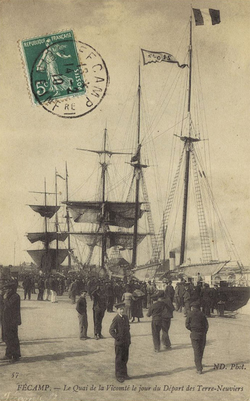 Quai de la Vicomt� - Jour de D�part des Terre-Neuviers