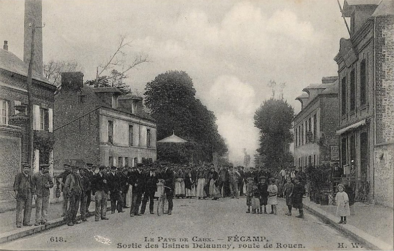 Sortie des Usines Delaunay - Route de Rouen