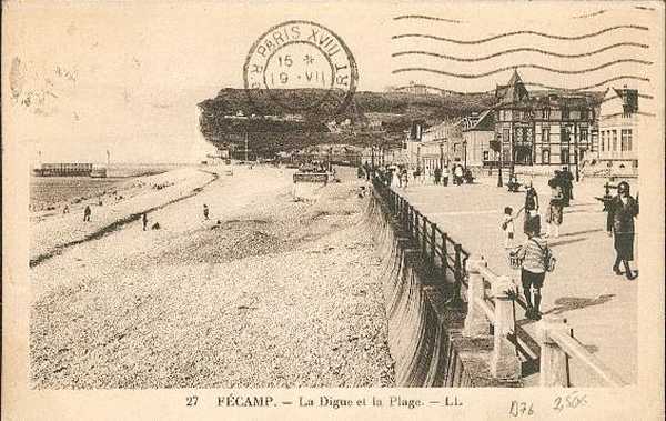 La digue et la plage