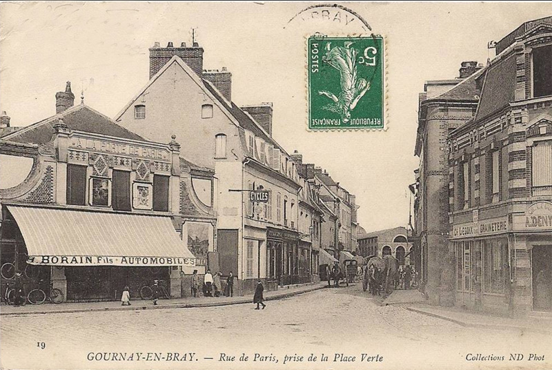 Rue de Paris, prise de la Place Verte