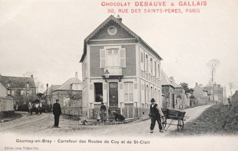 Carrefour des routes de Cuy et de St-Clair