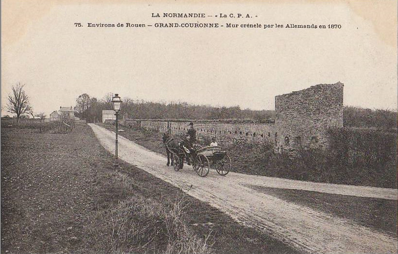 Mur Crénelé par les Allemands en 1870