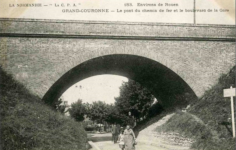Le Pont de Chemin de Fer<br>et le Boulevard de la Gare