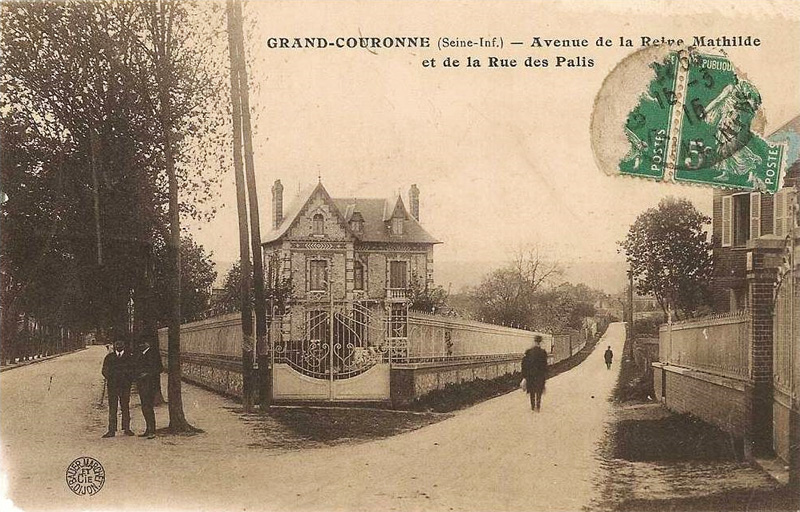 Avenue de la Reine Mathilde<br>et la Rue des Palis