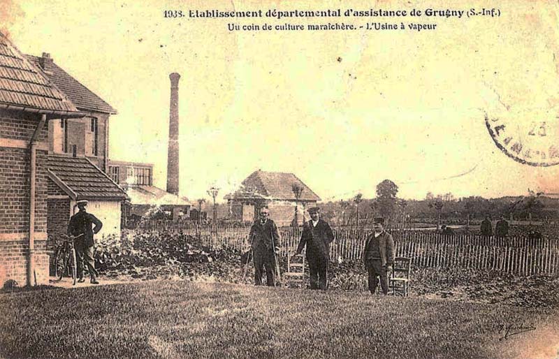 Asile D�partemental - Un coin de culture mara�ch�re