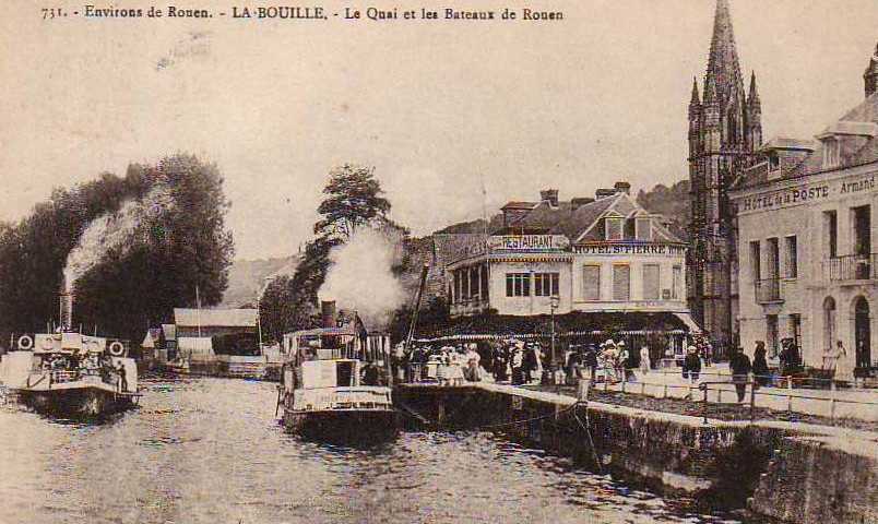 Le Quai et les Bateaux de Rouen
