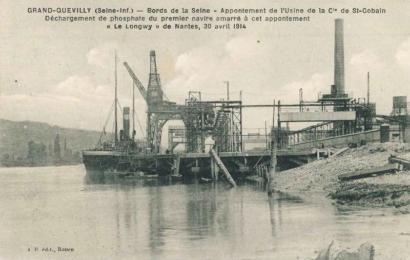 Bords de la Seine<br>Appontement de l'Usine Saint Gobain